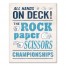 Rock Paper Scissors  Wall Art