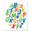 Rainbow Alphabet  Wall Art