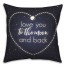 To The Moon And Back  Pillow