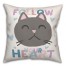 Follow Your Cat Heart Pillow