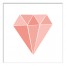 Blushing Diamond Wall Art