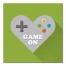 Game on Heart Controller Wall Art