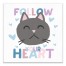 Follow Your Cat Heart  Wall Art
