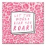 Let the World Hear You Roar Pink Leopard 16x16 Canvas Wall Art