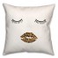Sleepy Leopard Lips 18x18 Spun Poly Pillow