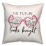 The Future Looks Bright Sunglasses 18x18 Spun Poly Pillow