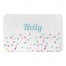 Colorful Polka Dots Name 34x21 Personalized Bath Mat