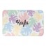 Polka Dot Monstera Name 34x21 Personalized Bath Mat