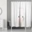 Watercolor Bubblegum Llama 71x74 Personalized Shower Curtain