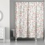 Blush Flowers Pattern 71x74 Shower Curtain