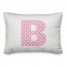 Polka Dot Monogram 14x20 Personalized Spun Poly Pillow