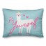 Be Yourself Blue Llama 14x20 Spun Poly Pillow
