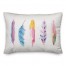 Colorful Feathers 14x20 Spun Poly Pillow