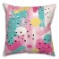 Colorful Abstract Brushstrokes 18x18 Spun Poly Pillow
