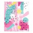 Colorful Abstract Brushstrokes 50x60 Sherpa Fleece Blanket
