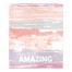 Pink Paint Stripes Amazing 50x60 Sherpa Fleece Blanket