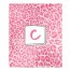 Pink Leopard Monogram 50x60 Personalized Sherpa Fleece Blanket
