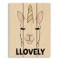 Lovely Llamacorn 10.5x14 Pallet Wood Art