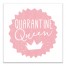 Quarantine Queen 12x12 Canvas Wall Art