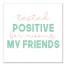 Tested Positive 12x12 Canvas Wall Art