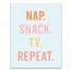 Quarantine Schedule 11x14 Canvas Wall Art