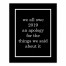 2019 Apology  8x10 Tabletop Canvas