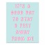Stay Six Feet Away 8x10 Tabletop Canvas