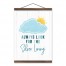 Always Look For the Silver Lining  12x16 Teak Hanging Canvas