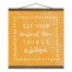Set Your Mind On Things Above 16x16 Teak Hanging Canvas