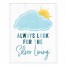 Always Look For the Silver Lining  8x10 Tabletop Canvas