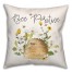 Be Positive  18x18 Spun Poly Pillow