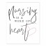 Nursing Is A Work Of Heart 8x10 Tabletop Canvas