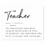 Teacher Definition 8x10 Tabletop Canvas