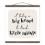 It Takes A Big Heart To Teach Little Minds 16x16 Teak Hanging Canvas