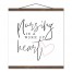 Nursing Is A Work Of Heart 16x16 Teak Hanging Canvas