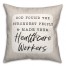 God Found The Strongest People And Made Them Nurses 18x18 Spun Poly Pillow