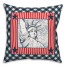 Lady Liberty on Gingham 18x18 Spun Poly Pillow