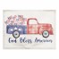 God Bless America Plaid Truck 18x14 Poly Twill Placemat
