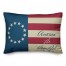Vintage American Flag 14x20 Spun Poly Pillow
