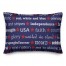 America Words  14x20 Spun Poly Pillow