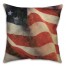 Rustic American Flag 18x18 Spun Poly Pillow