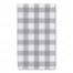 Gray and White Gingham Pattern 16x25 Towel
