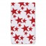 Red and White Star Pattern 16x25 Towel