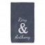 Slate Ampersand Names 16x25 Personalized Towel