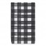 Black and White Plaid 16x25 Towel