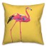 Colorful Flamingo with Yellow 20x20 Indoor / Outdoor Pillow