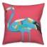 Colorful Flamingo with Pink 20x20 Indoor / Outdoor Pillow