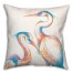 Blue and Orange Cranes 20x20 Indoor / Outdoor Pillow
