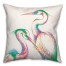 Pink and Green Cranes 20x20 Indoor / Outdoor Pillow