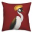 Painted Bird on Red 20x20 Indoor / Outdoor Pillow